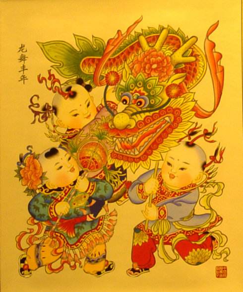 chińskie obrazki noworoczne