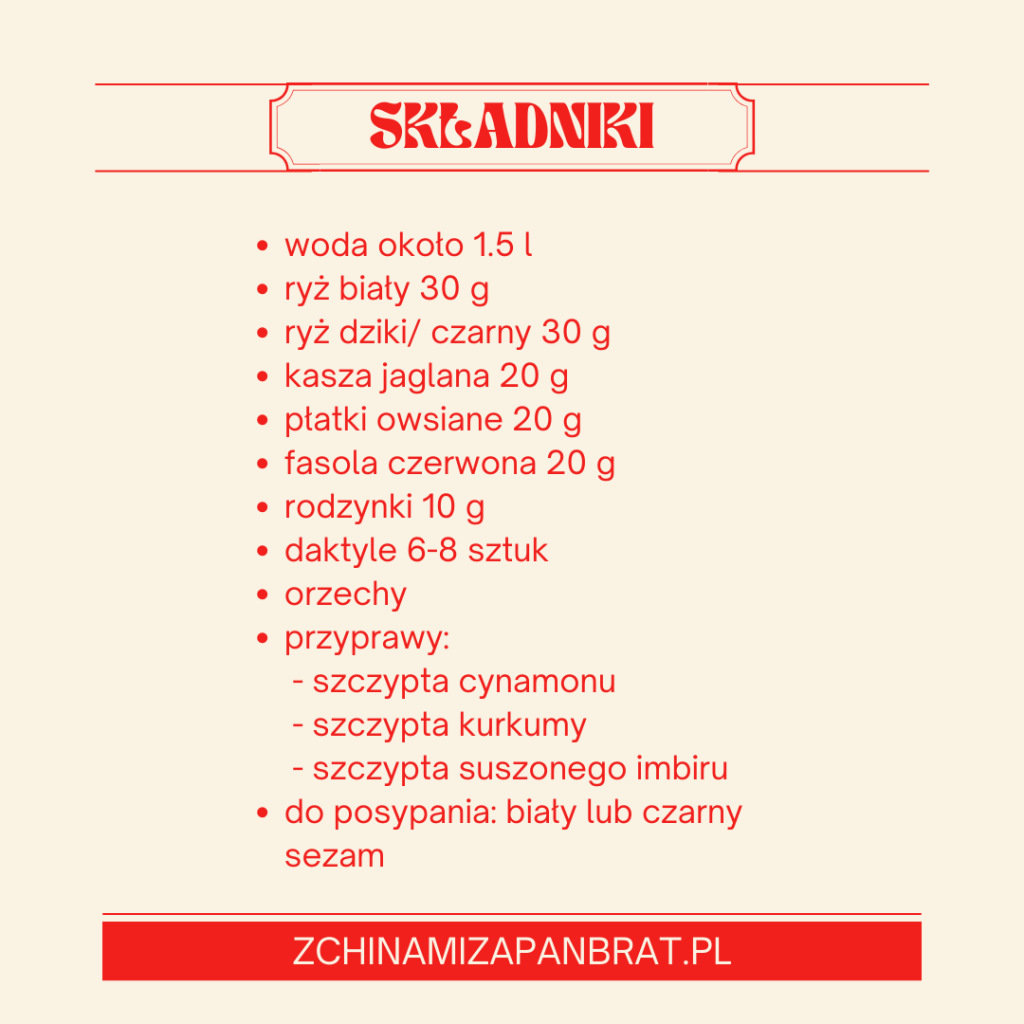 przepis na chińskie congee